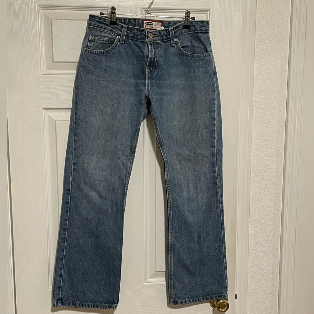 Classic straight leg jeans - no stretch, size 8 short